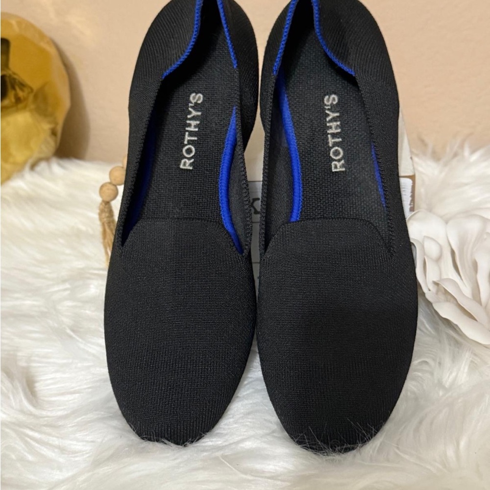 Rothy's Women's Black and Blue Flats - Picture 3 of 8